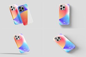 【366期】（网站签到免费领）iPhone 15 Pro手机壳保护套图案设计展示效果智能贴图样机素材